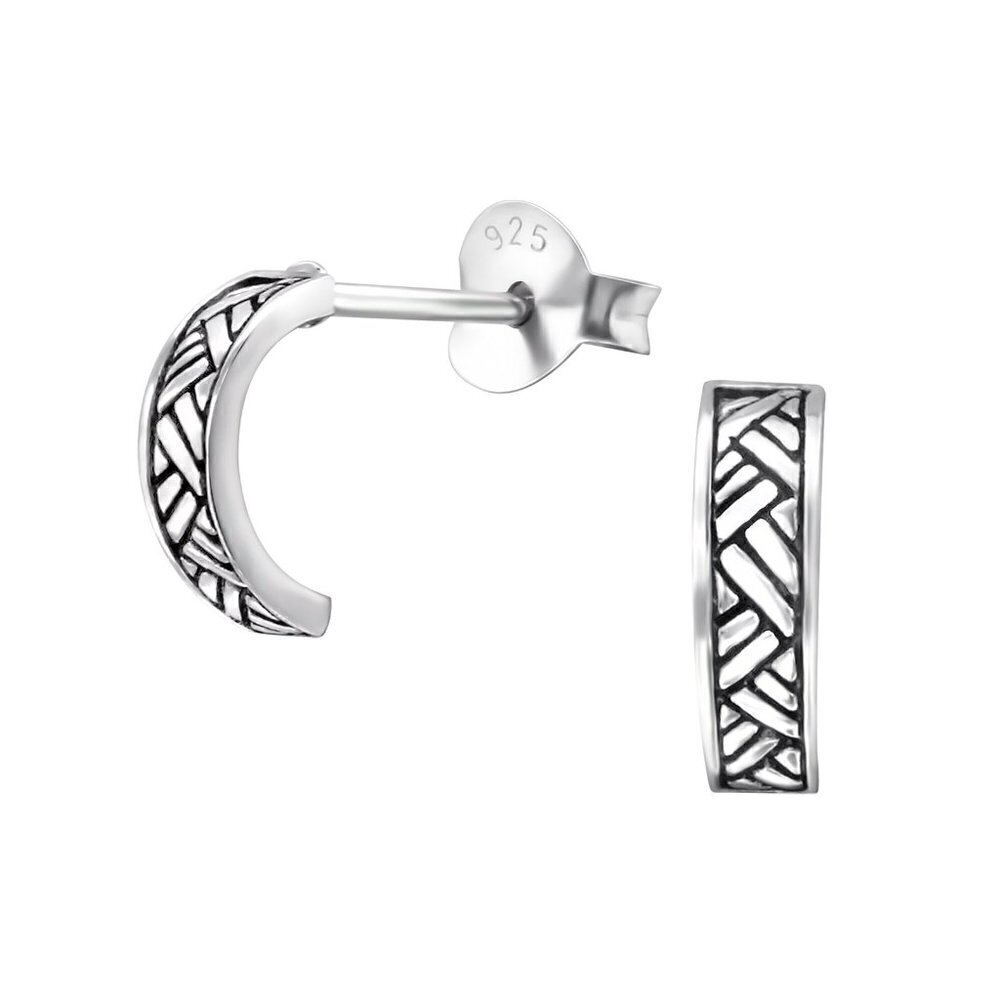 Chic Sterling Silver Tiny Huggie Hoops - Delicate Half Hoop Earrings